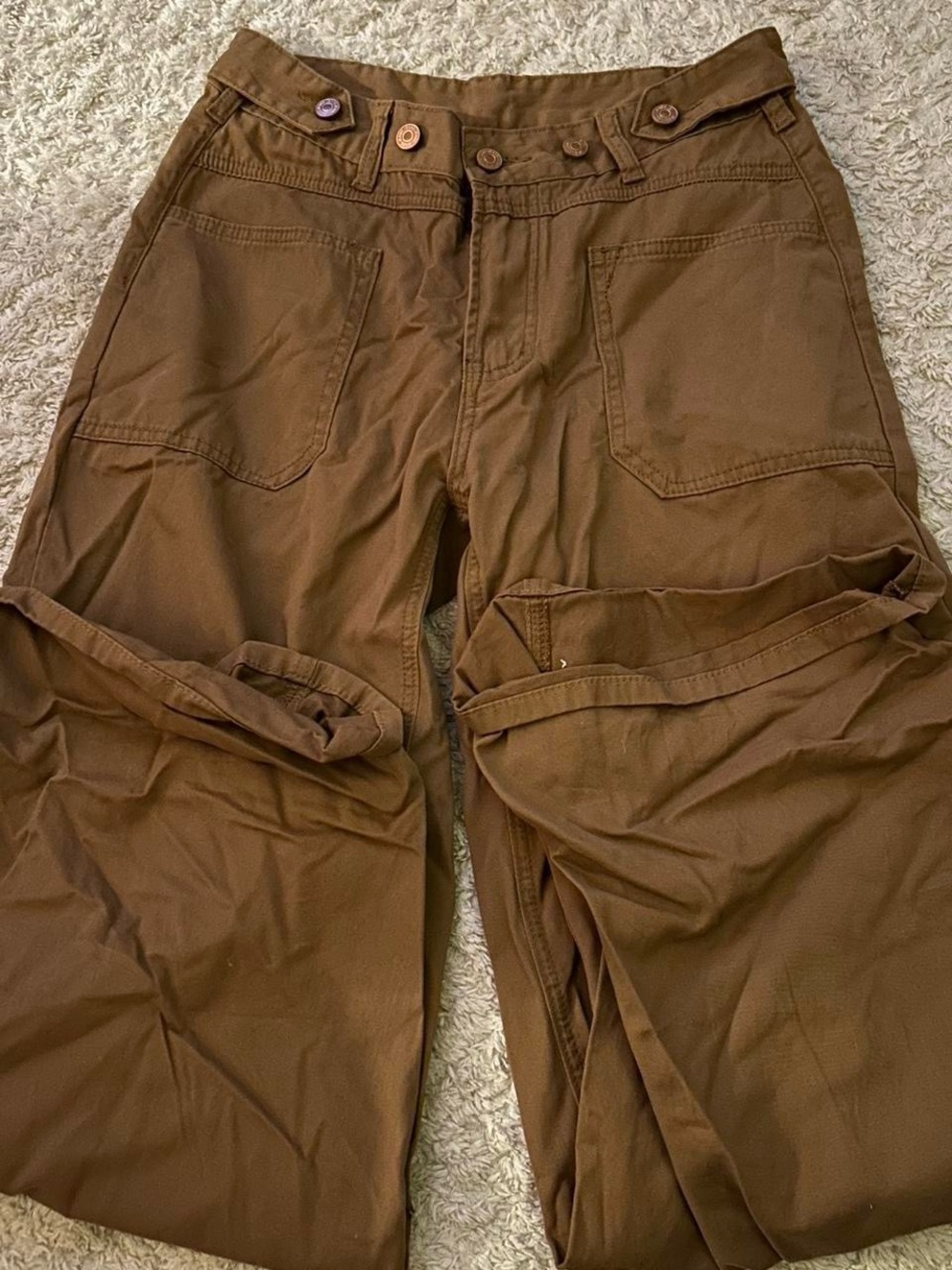Women Brown Utility Pants